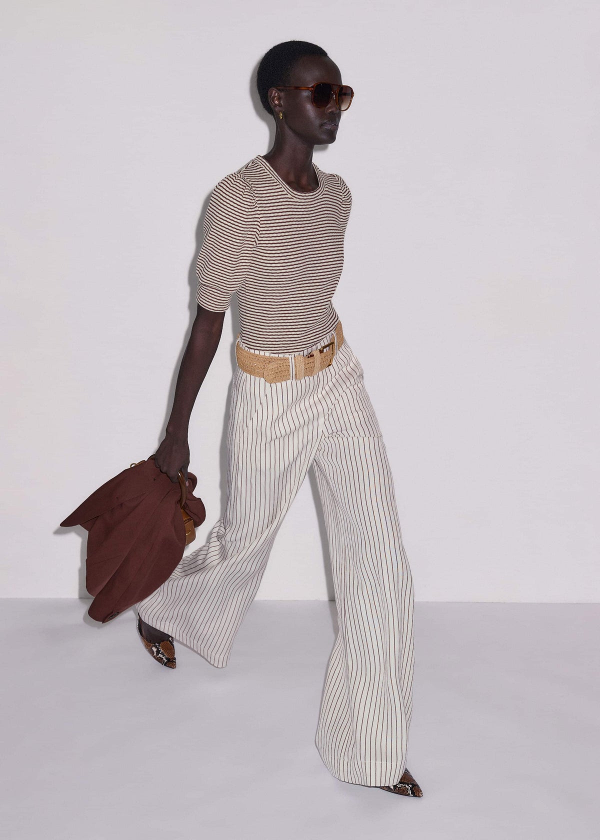 Cinnamon Brown Feminine Sleeve Tee | ME+EM Clothing