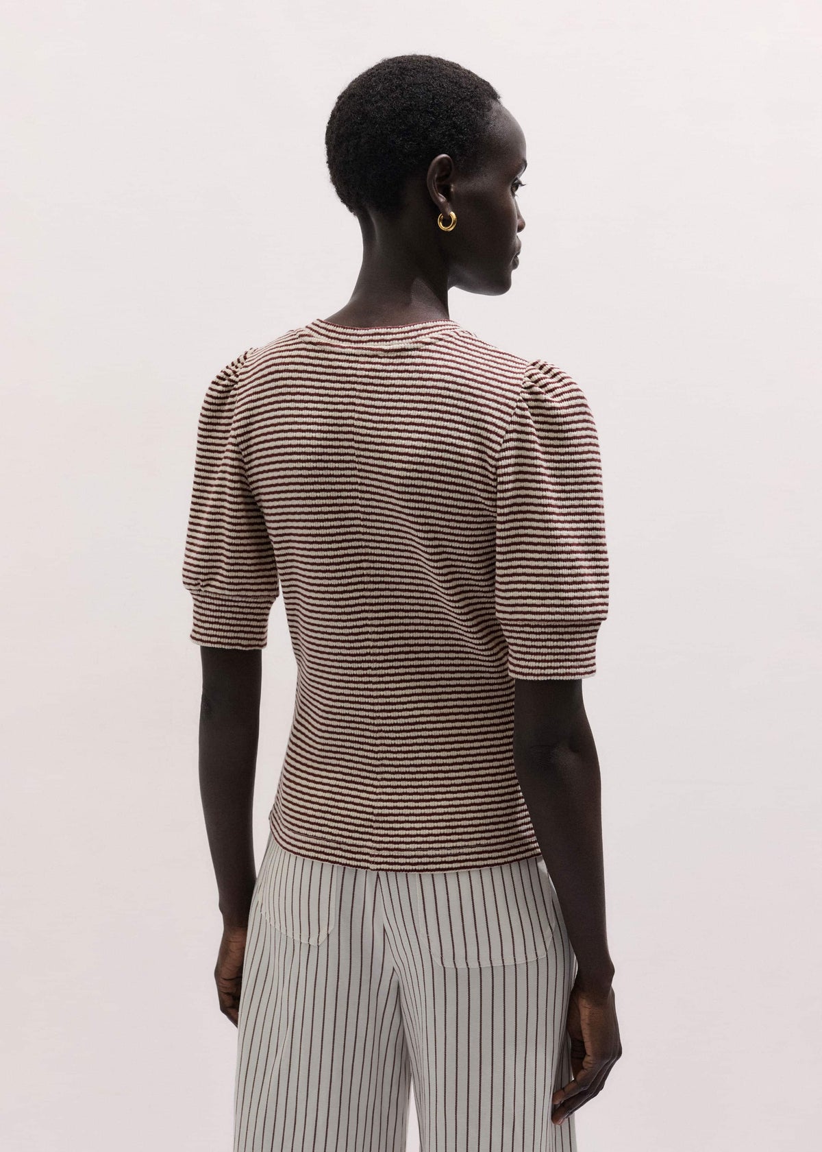 Cinnamon Brown Feminine Sleeve Tee | ME+EM Clothing