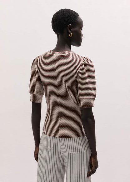 Cinnamon Brown Feminine Sleeve Tee | ME+EM Clothing