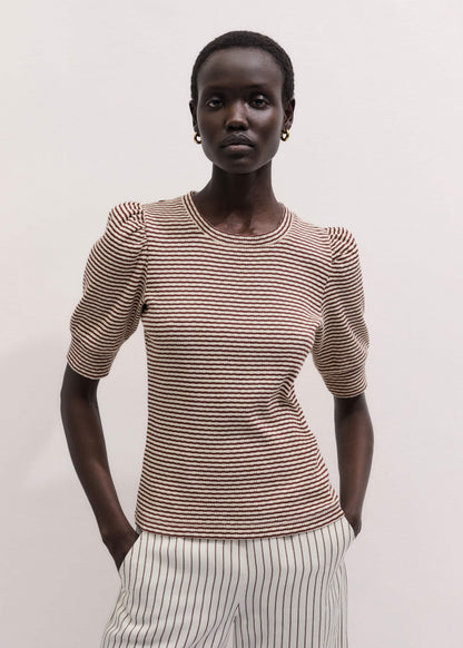 Cinnamon Brown Feminine Sleeve Tee | ME+EM Clothing