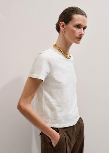 Cream Warm Touch Tee | ME+EM Clothing