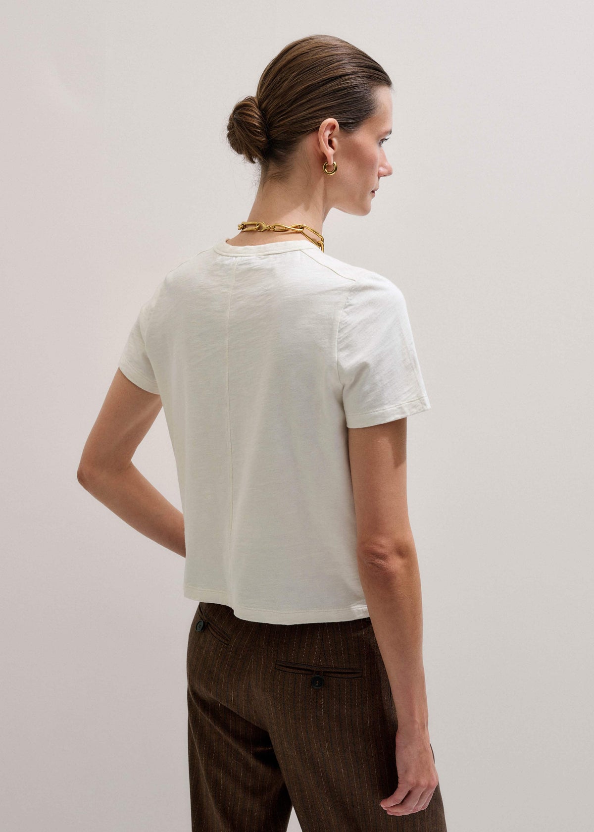 Cream Warm Touch Tee | ME+EM Clothing