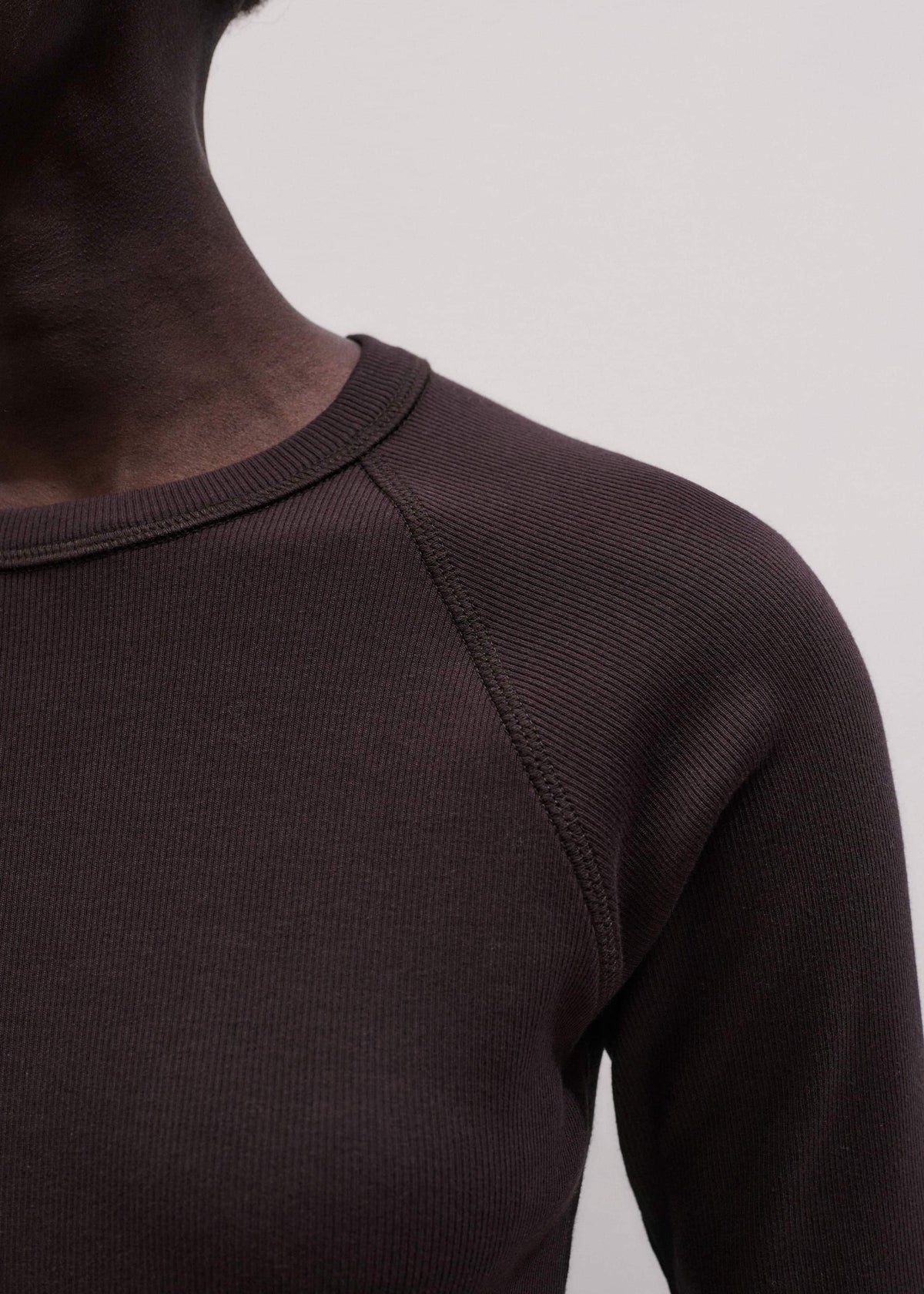 Brown Raglan Crop Tee | ME+EM Clothing