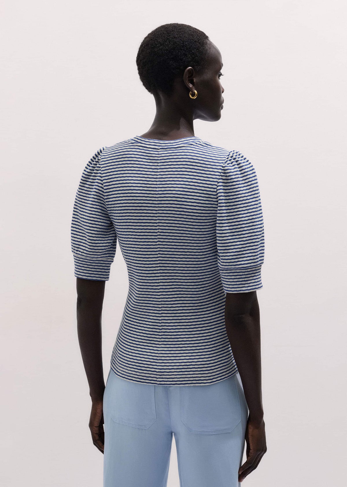 Blue Feminine Sleeve Tee | ME+EM Clothing