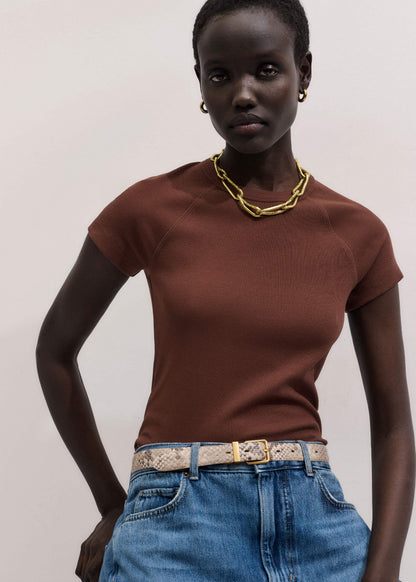 Cinnamon Brown Ultimate Raglan Tee | ME+EM Clothing