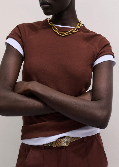 Cinnamon Brown Ultimate Raglan Tee | ME+EM Clothing