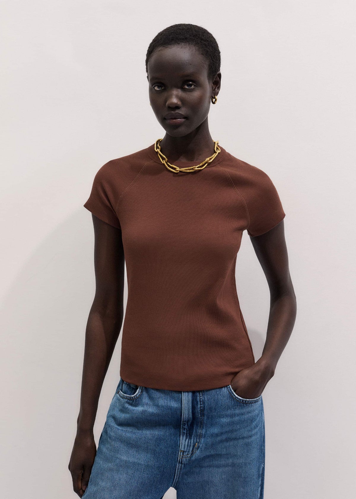Cinnamon Brown Ultimate Raglan Tee | ME+EM Clothing