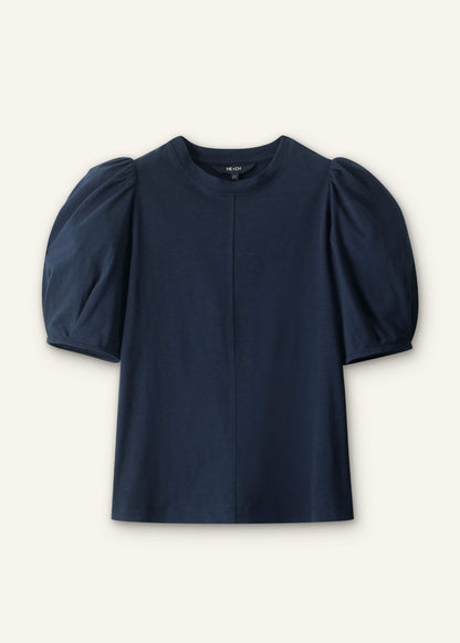Navy Feminine Sleeve Swing Top | ME+EM Clothing