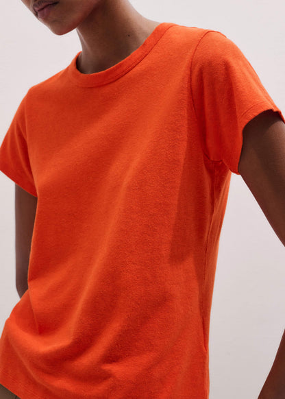 Orange Soft Washed Straight Tee | ME+EM Clothing