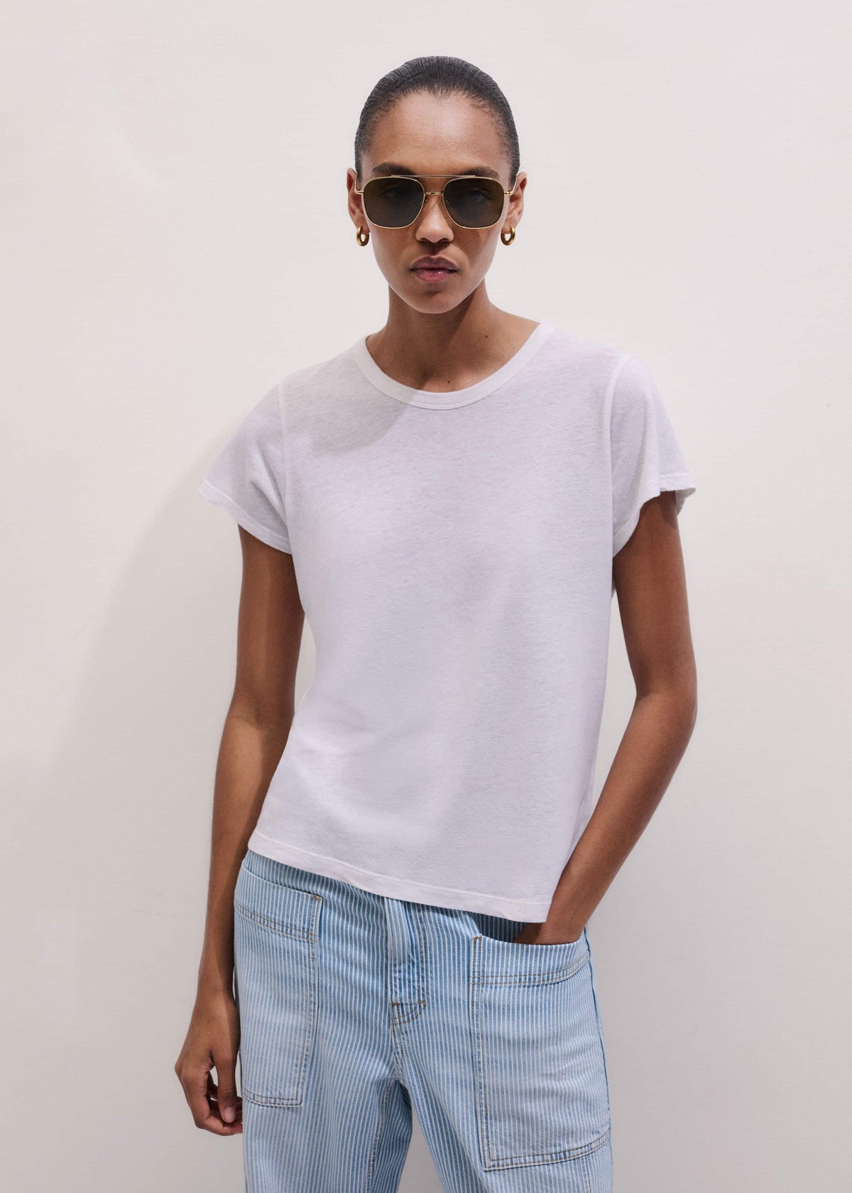 White Soft Washed Tee | ME+EM Clothing