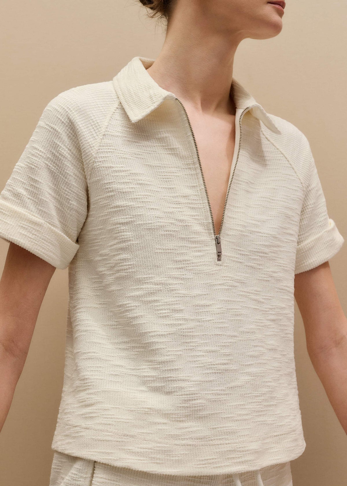 Cream Polo Swing Top | ME+EM Clothing
