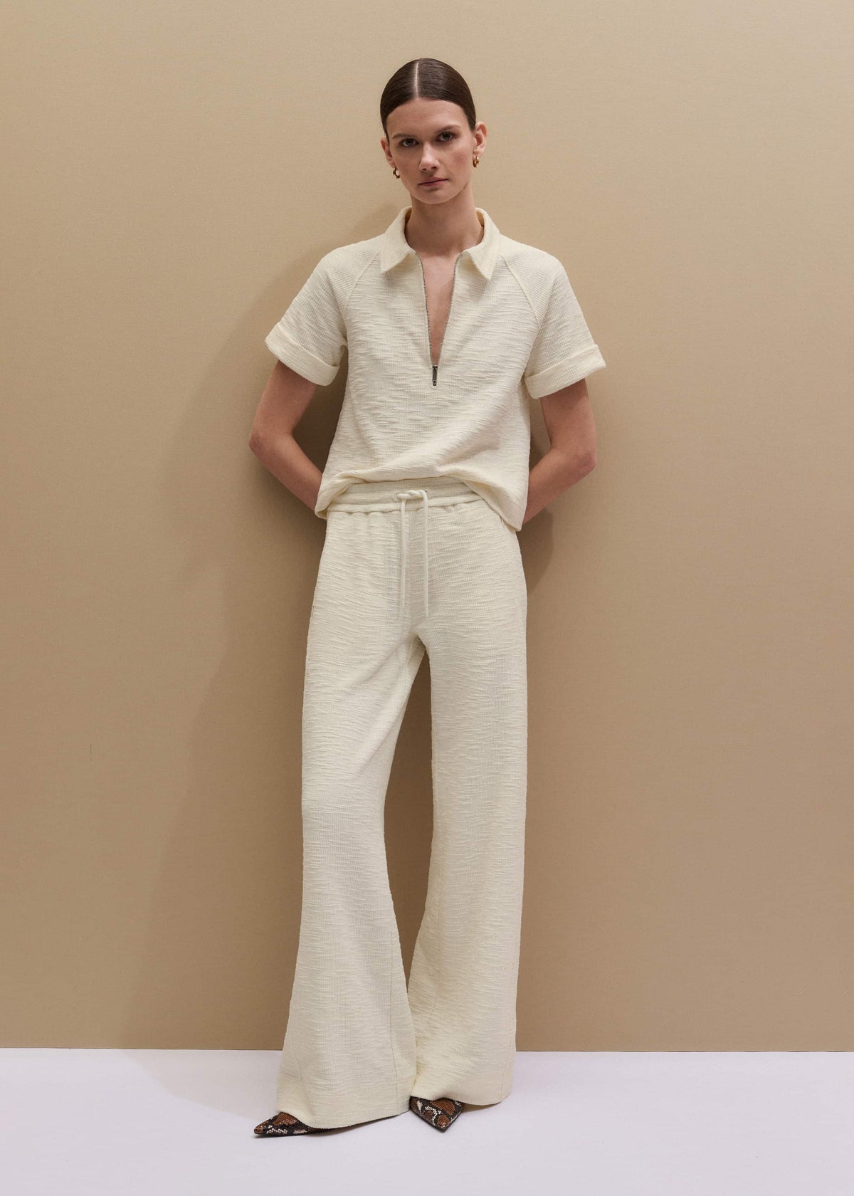 Cream Polo Swing Top | ME+EM Clothing