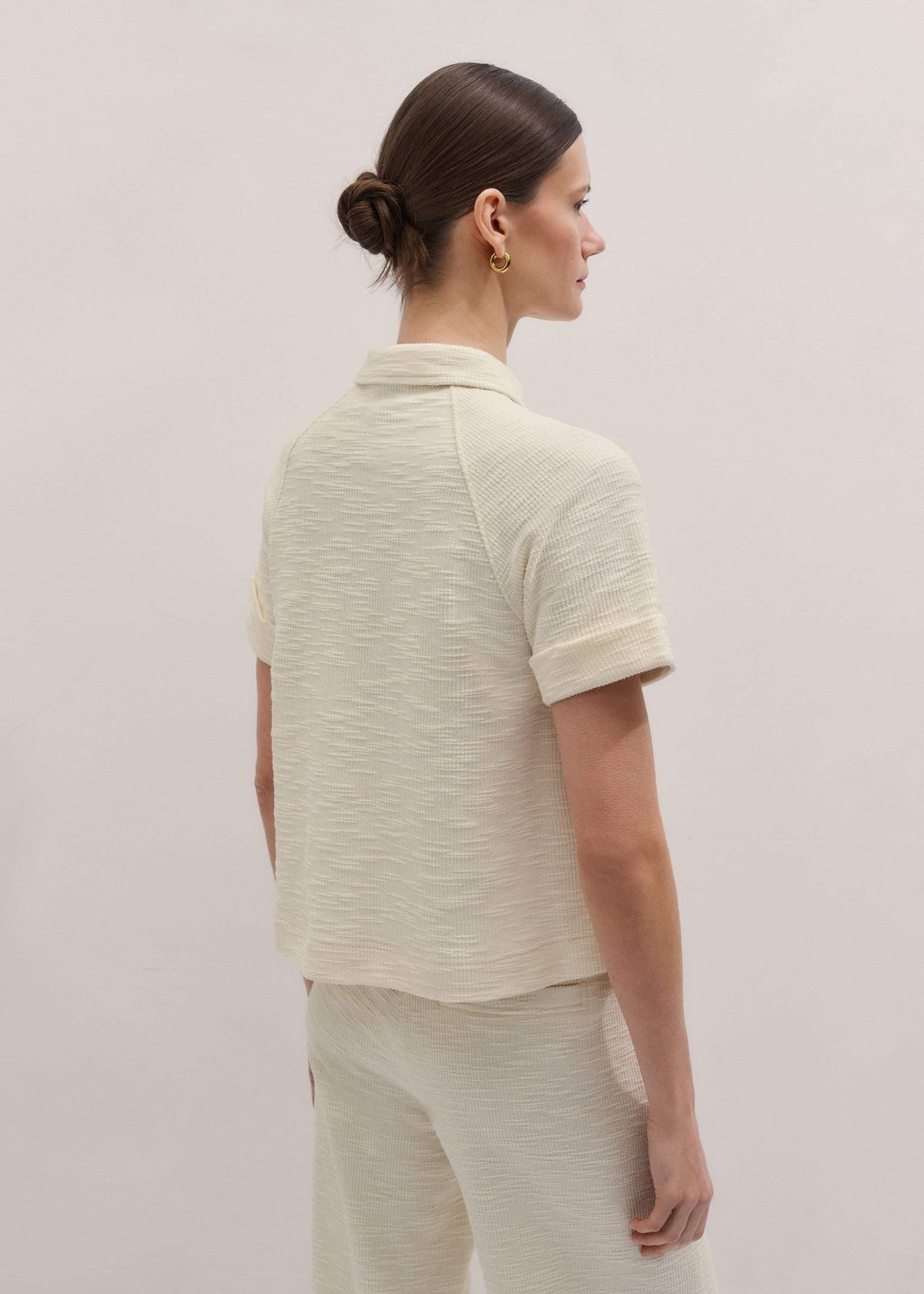 Cream Polo Swing Top | ME+EM Clothing