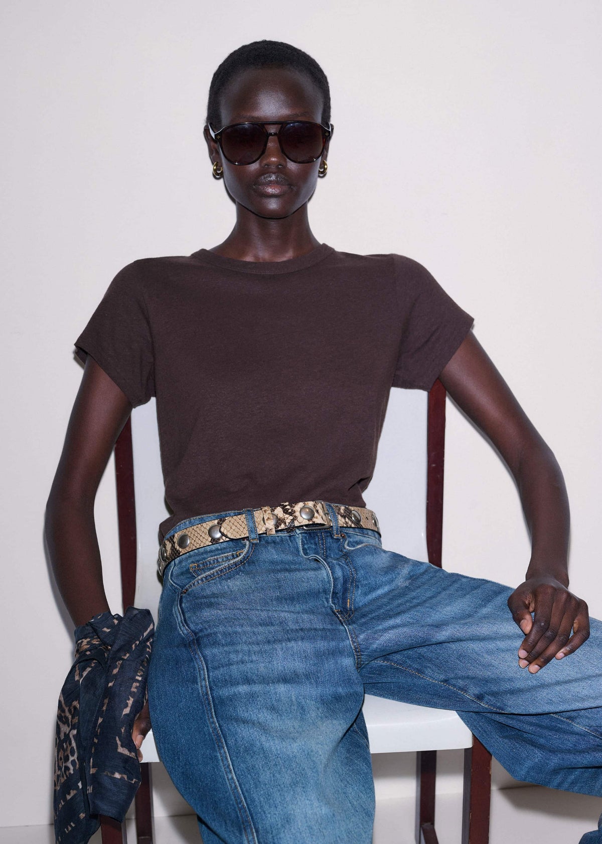 Brown Soft Washed Tee | ME+EM Clothing