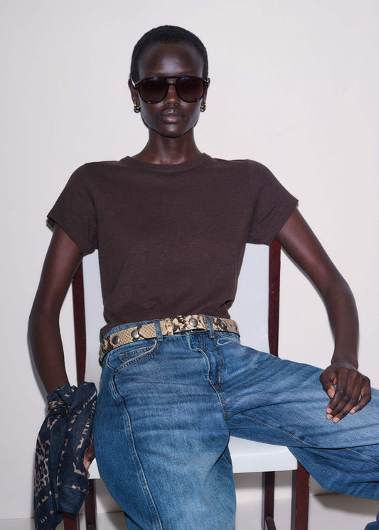 Brown Soft Washed Tee | ME+EM Clothing