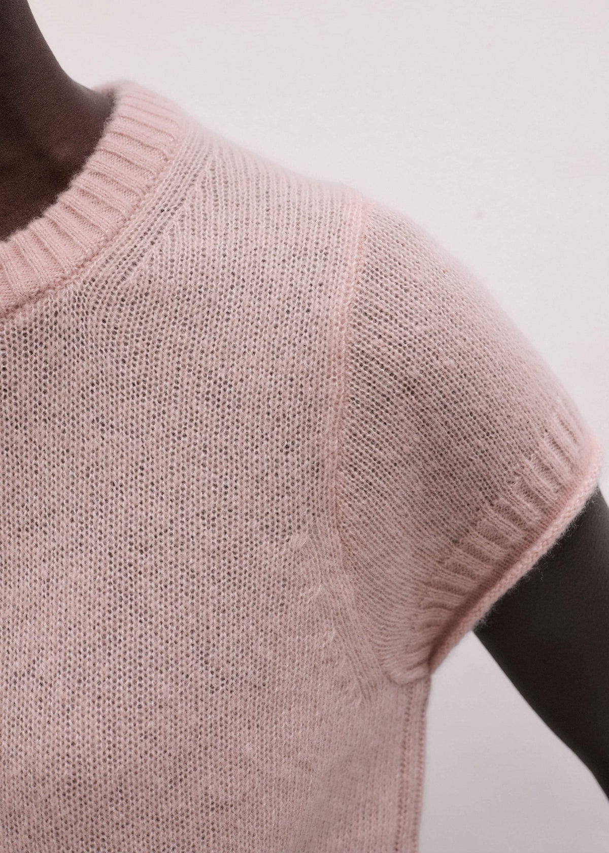 Pink Merino Cashmere Silk Straight Baby Tee | ME+EM Clothing