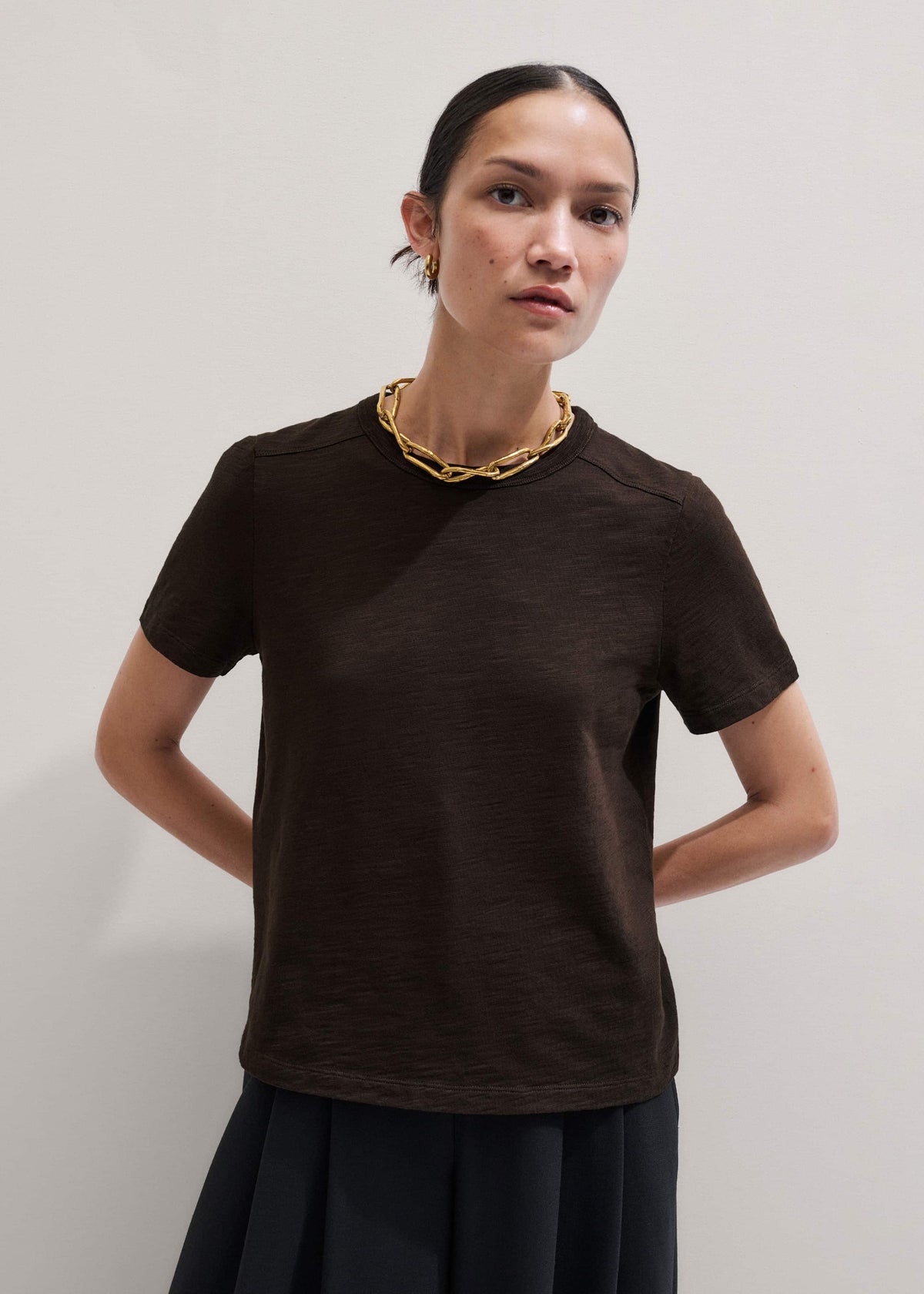 Brown Warm Touch Tee | ME+EM Clothing