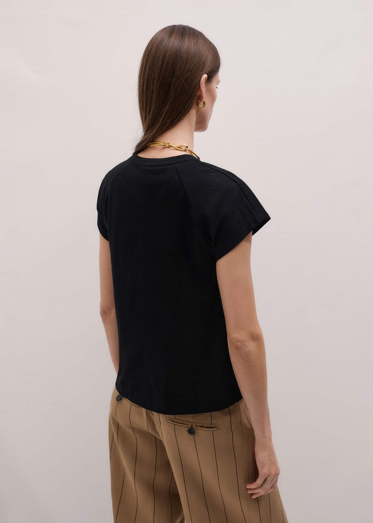 Black Open Placket Swing Top | ME+EM Clothing