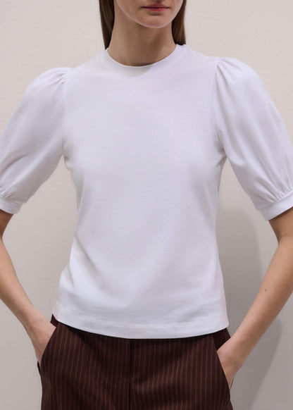 White Feminine Sleeve Tee | ME+EM Clothing
