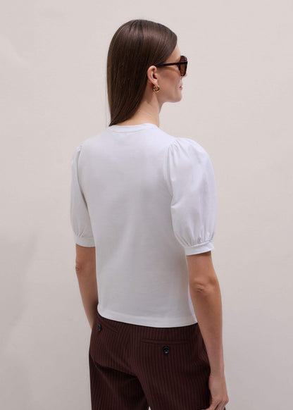 White Feminine Sleeve Tee | ME+EM Clothing