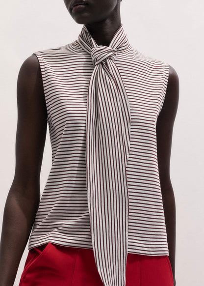 Brown Scarf Neck Tank | ME+EM Clothing