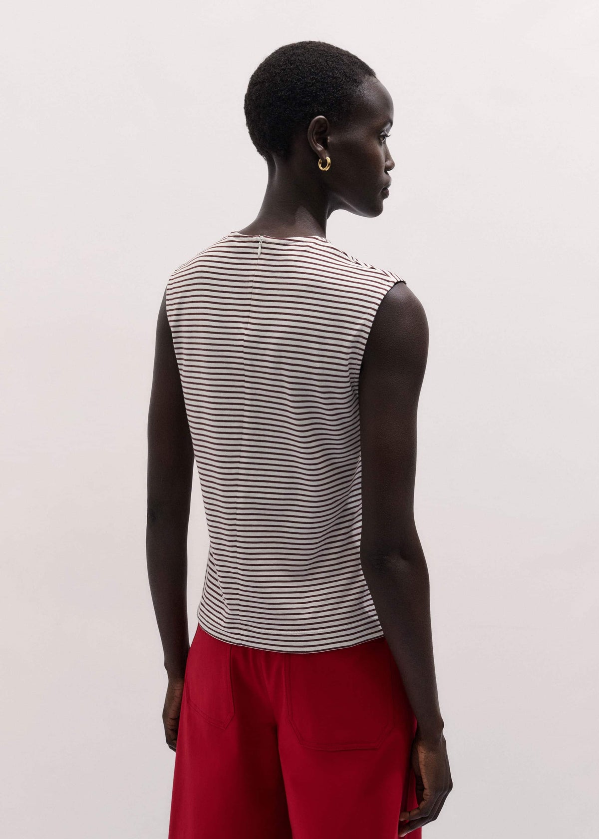 Brown Scarf Neck Tank | ME+EM Clothing