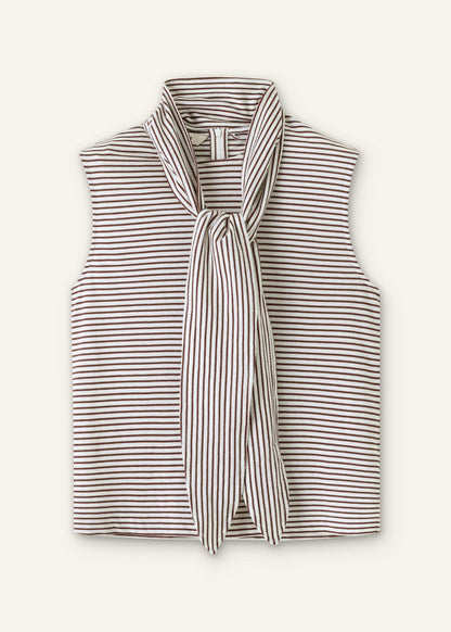 Brown Scarf Neck Tank | ME+EM Clothing