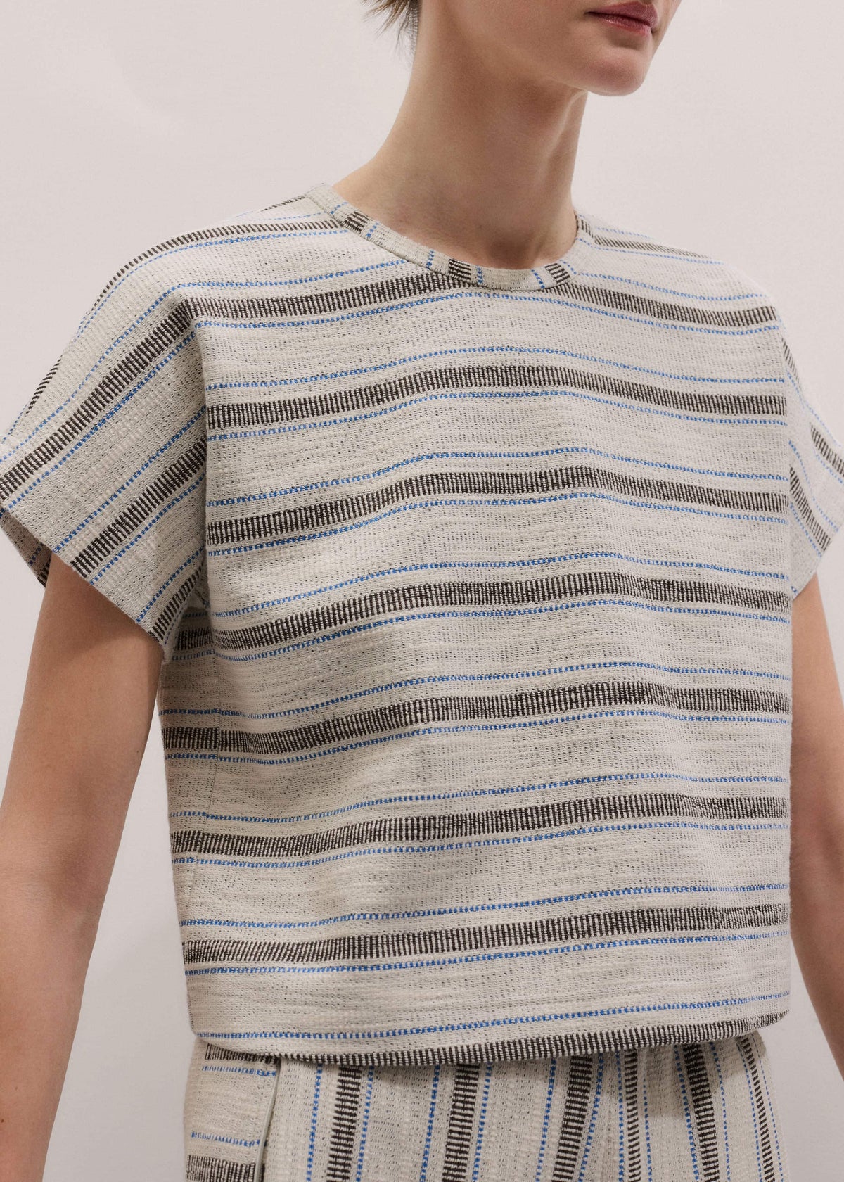 Cream Stripe Tee | ME+EM Clothing