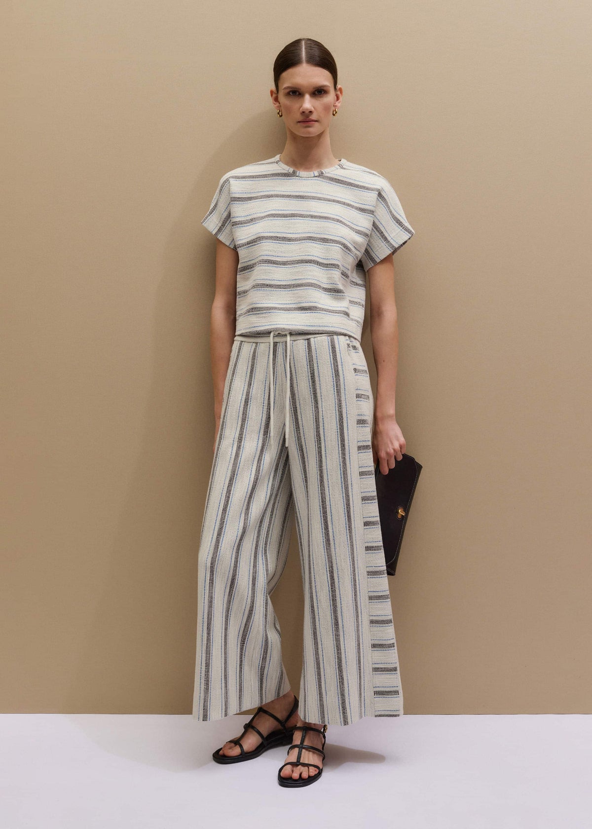 Cream Stripe Tee | ME+EM Clothing