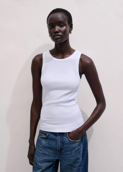 White Ultimate Crew Neck Tank | ME+EM Clothing