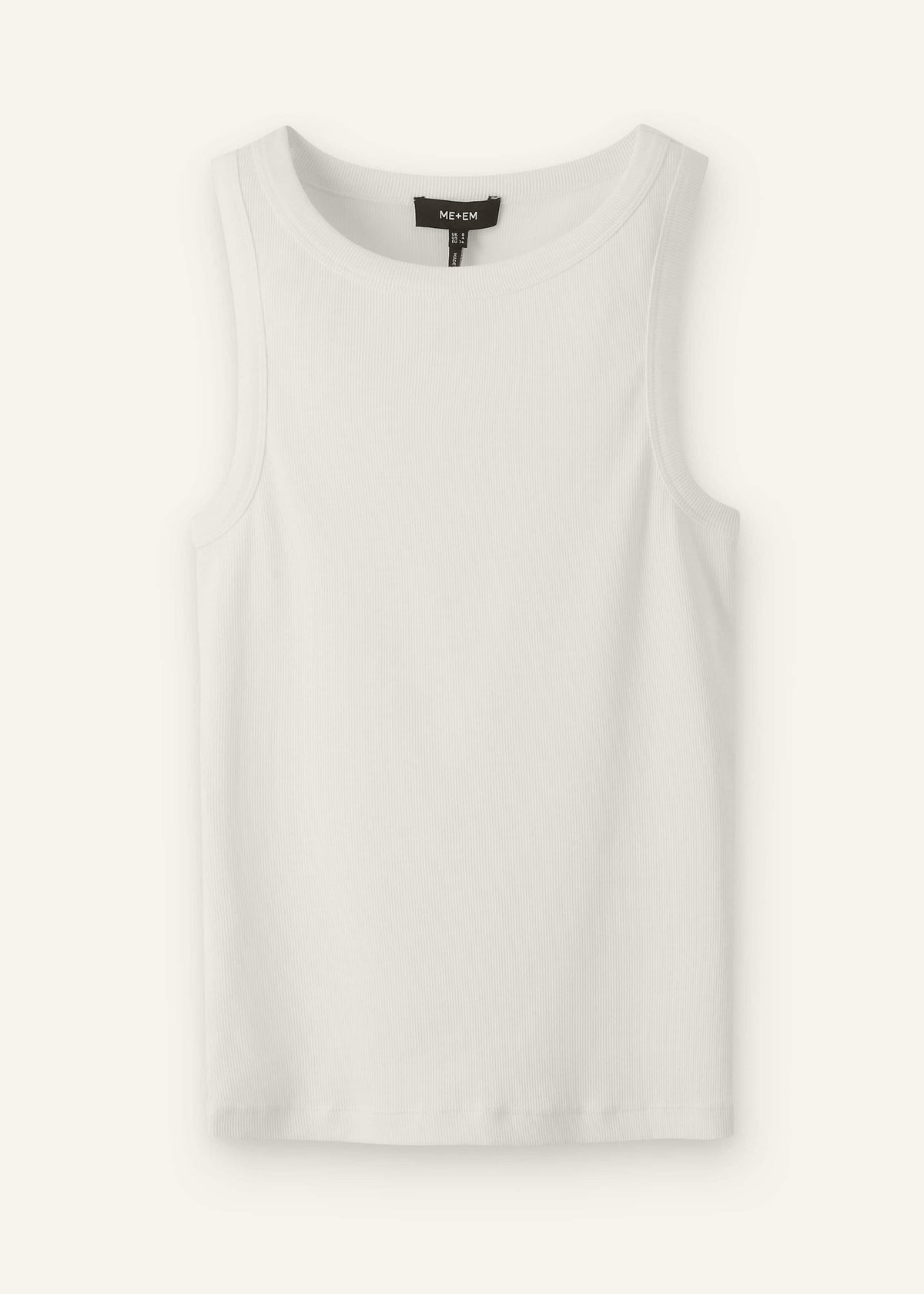 White Ultimate Crew Neck Tank | ME+EM Clothing