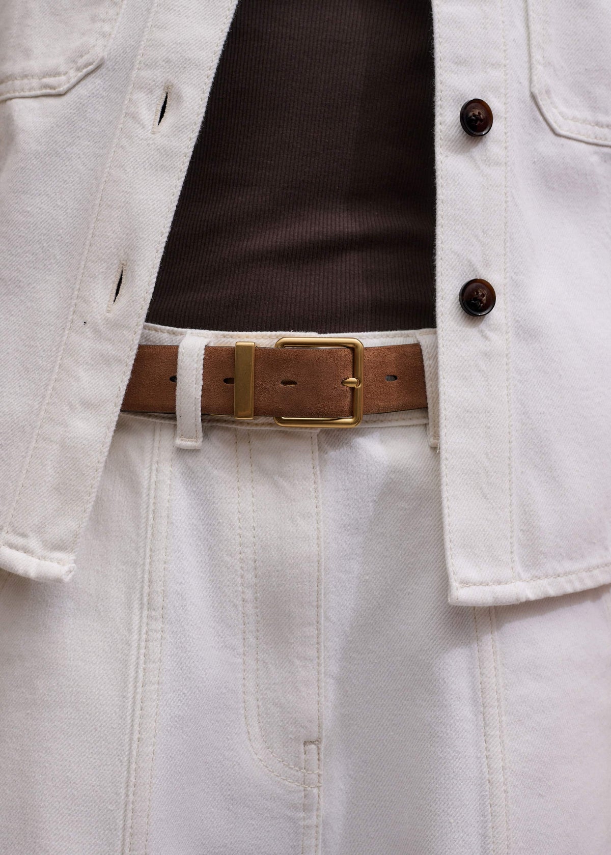 Brown Perfect Basic Vest | ME+EM Clothing