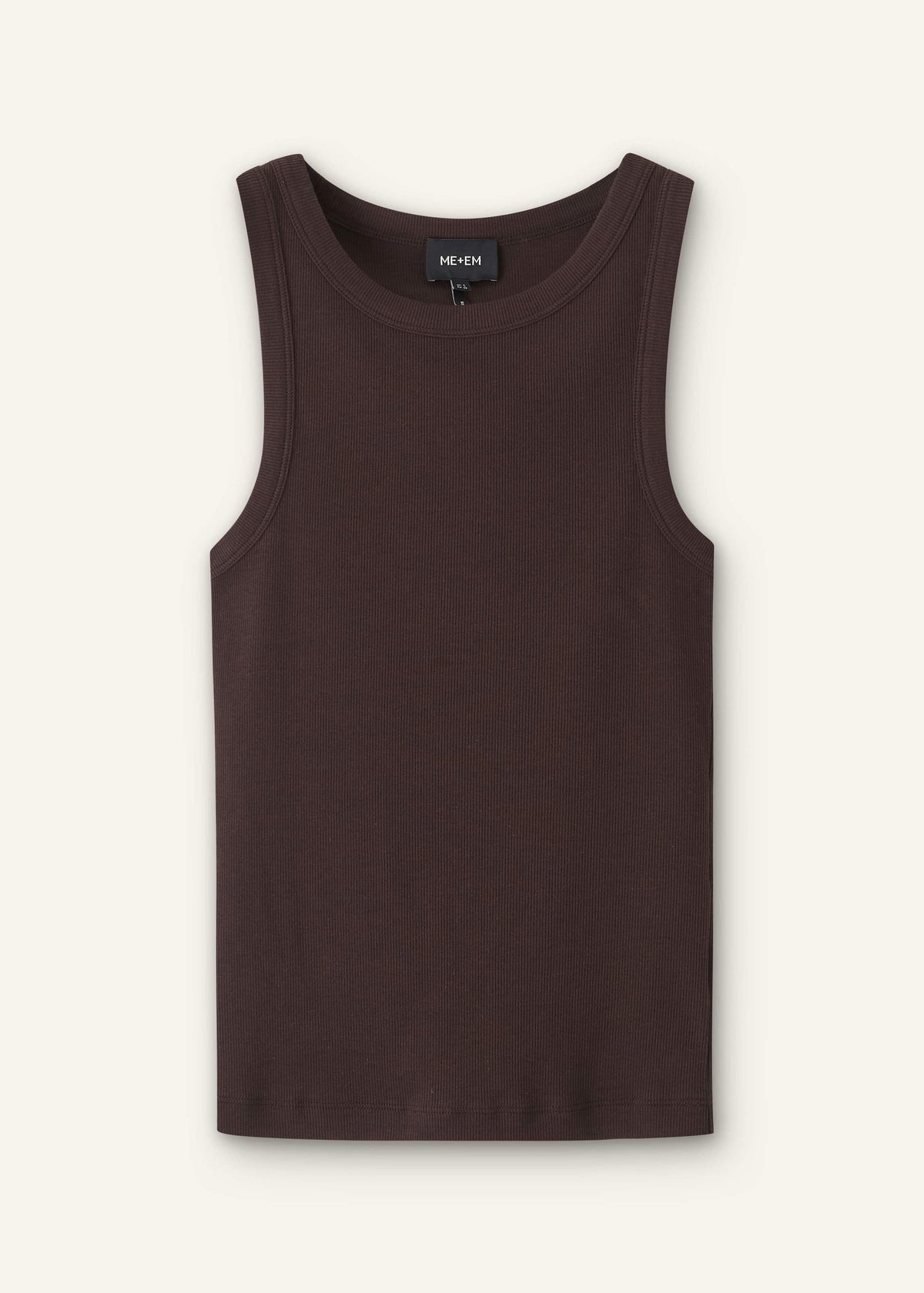 Brown Perfect Basic Vest | ME+EM Clothing