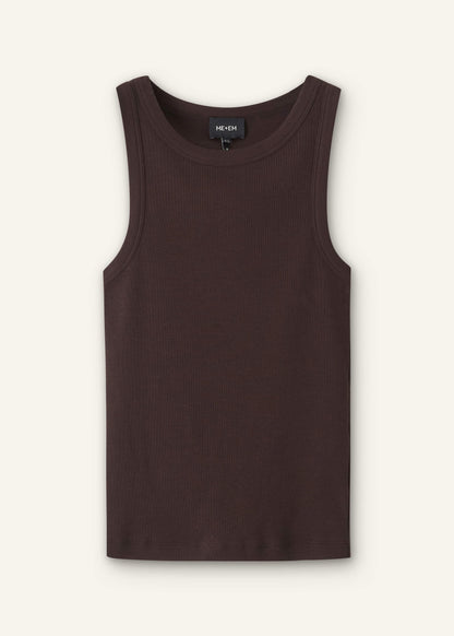 Brown Perfect Basic Vest | ME+EM Clothing