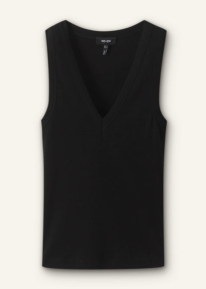 Black Ultimate V-Neck Vest | ME+EM Clothing