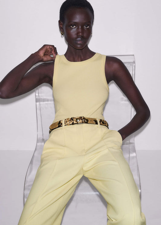 Lemon Yellow Perfect Basic Vest | ME+EM Clothing