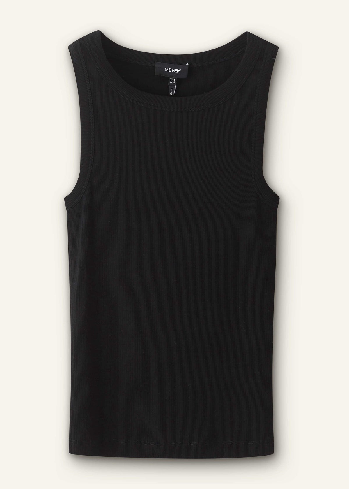 Black Ultimate Crew Neck Tank | ME+EM Clothing