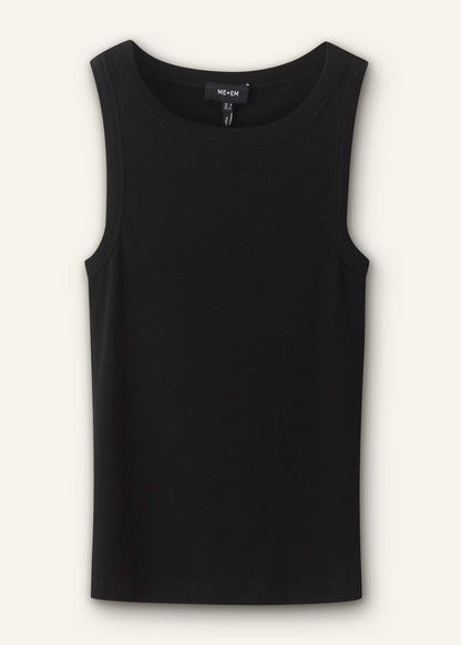 Black Ultimate Crew Neck Tank | ME+EM Clothing