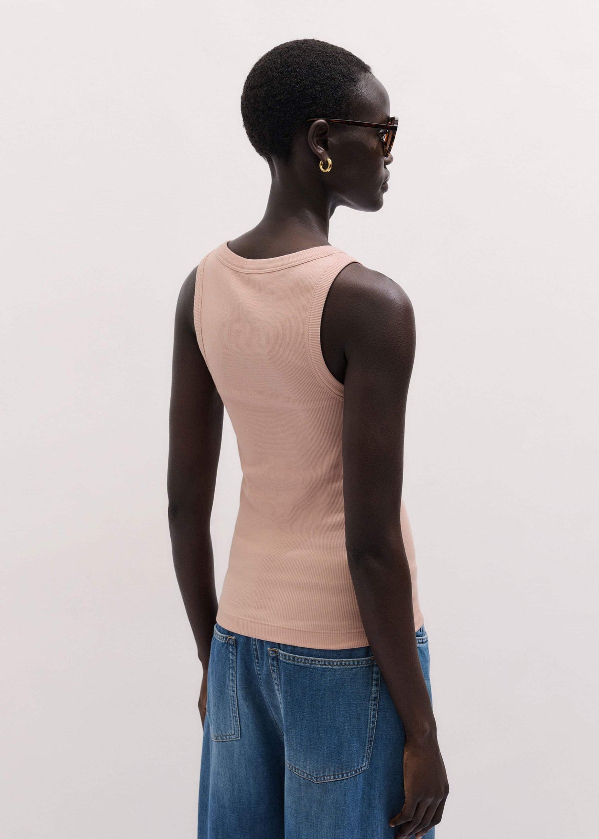 Blush Pink Perfect Basic Vest | ME+EM Clothing
