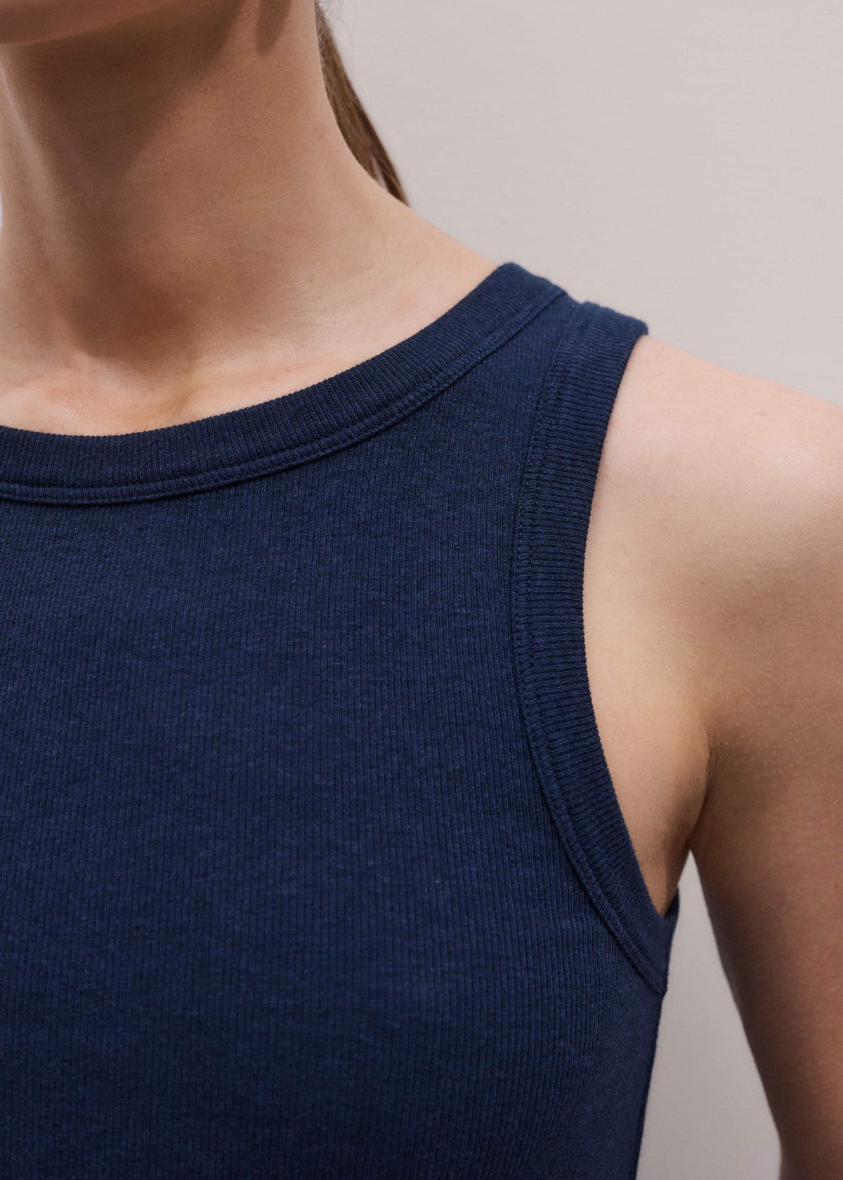 Navy Ultimate Crew Neck Perfect Basic Tank | ME+EM Clothing
