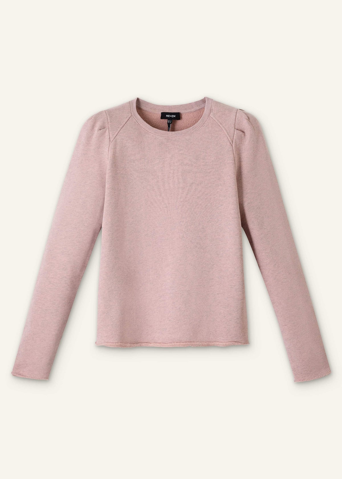 Pink Raw Edge Feminine Sweatshirt | ME+EM Clothing