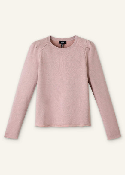 Pink Raw Edge Feminine Sweatshirt | ME+EM Clothing