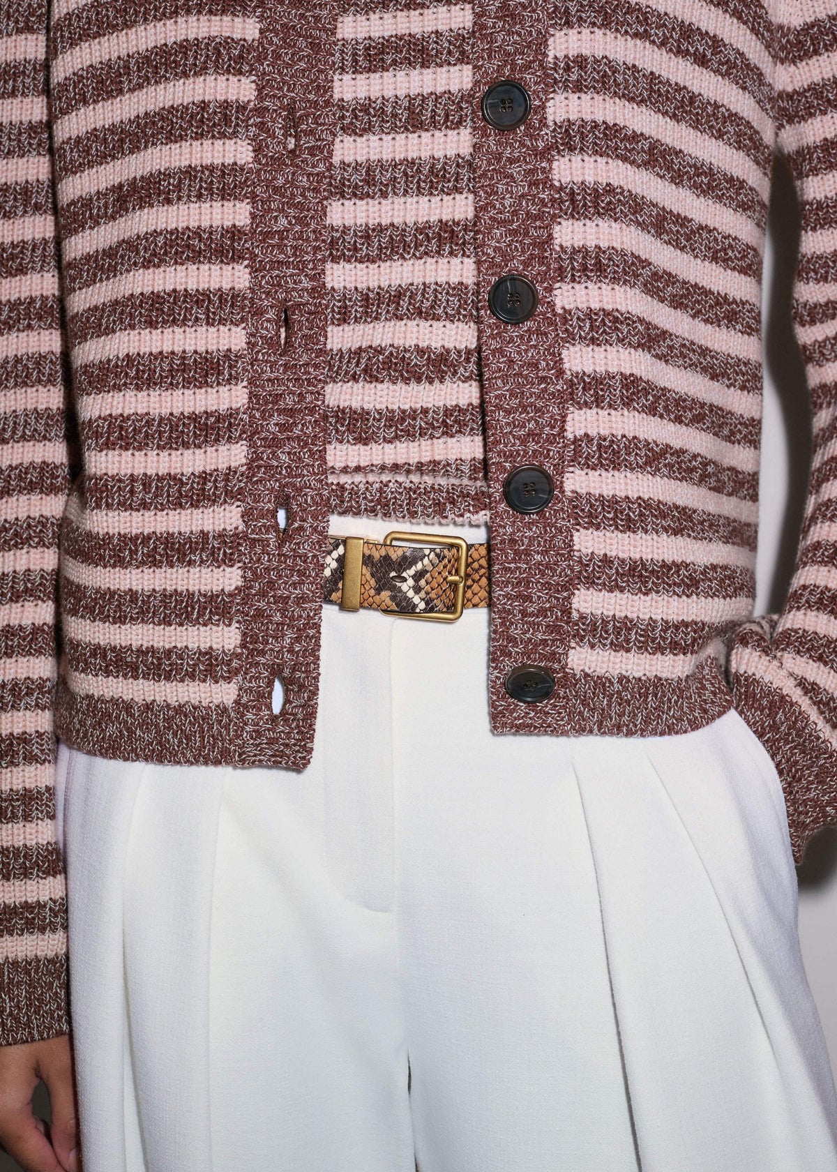 Cinnamon Brown Straight Cardigan | ME+EM Clothing