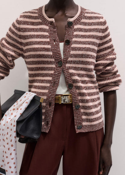 Cinnamon Brown Straight Cardigan | ME+EM Clothing