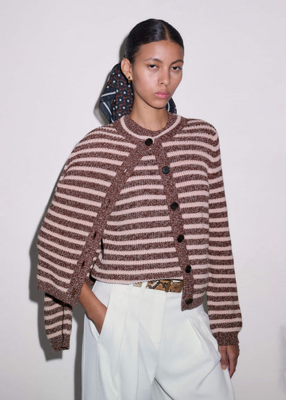 Cinnamon Brown Straight Knit Tee | ME+EM Clothing