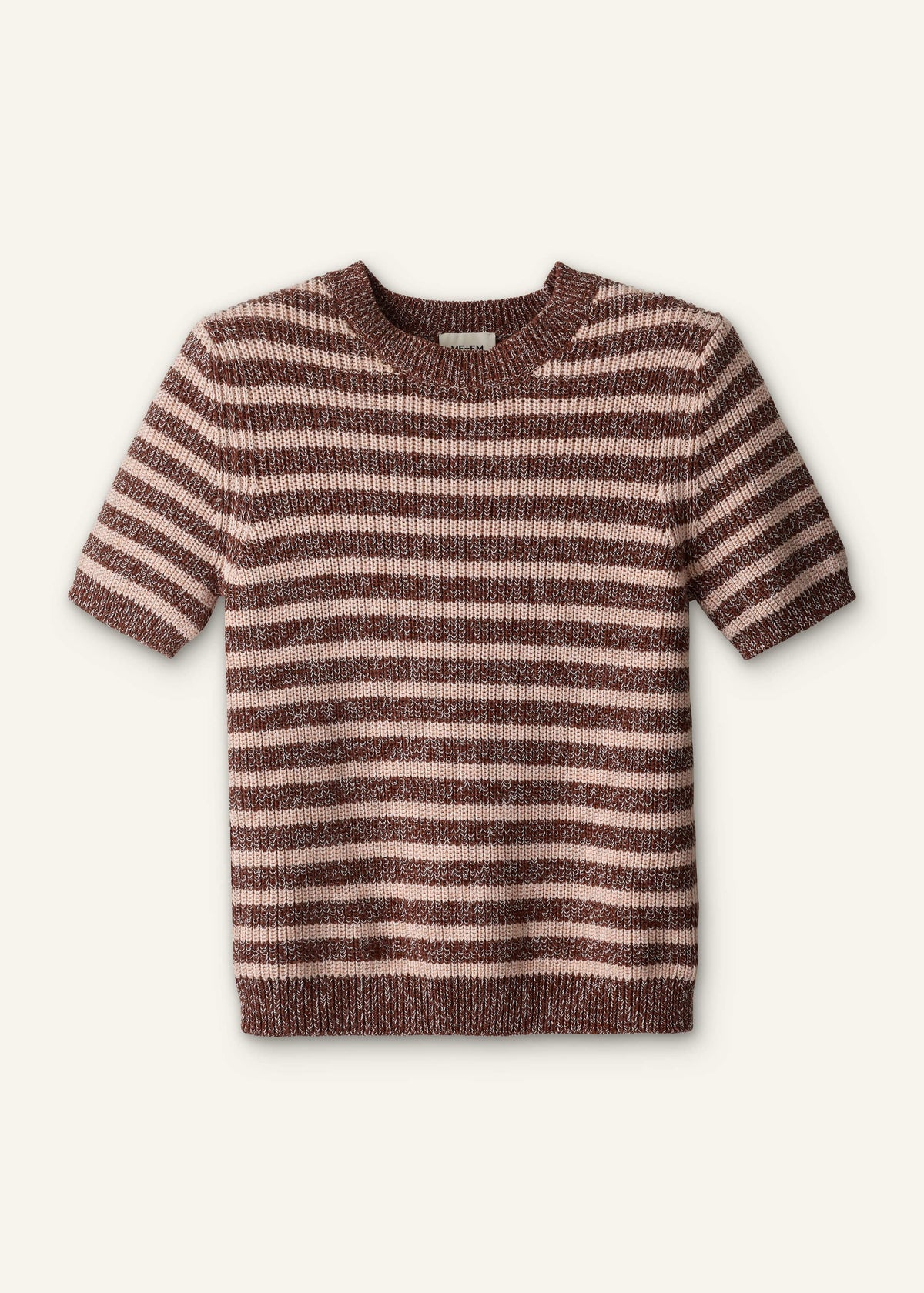 Cinnamon Brown Straight Knit Tee | ME+EM Clothing