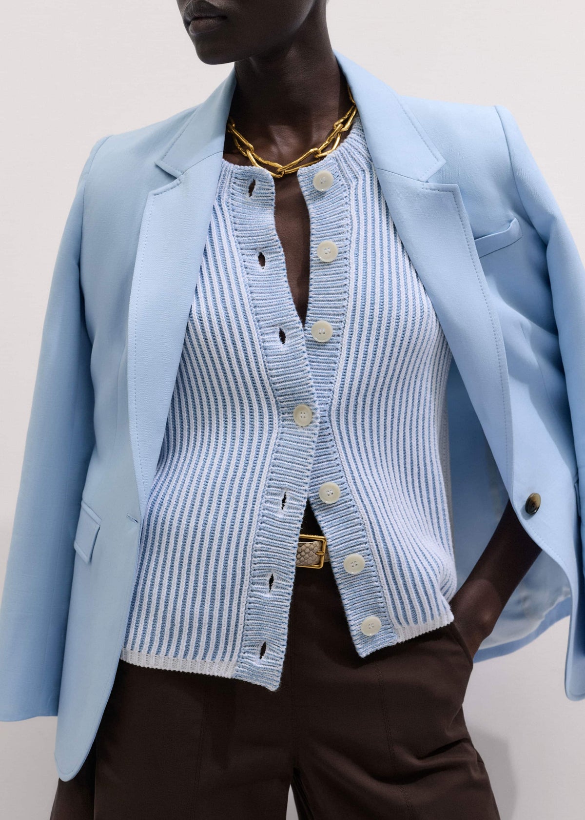 Blue Soft Touch Cardigan | ME+EM Clothing