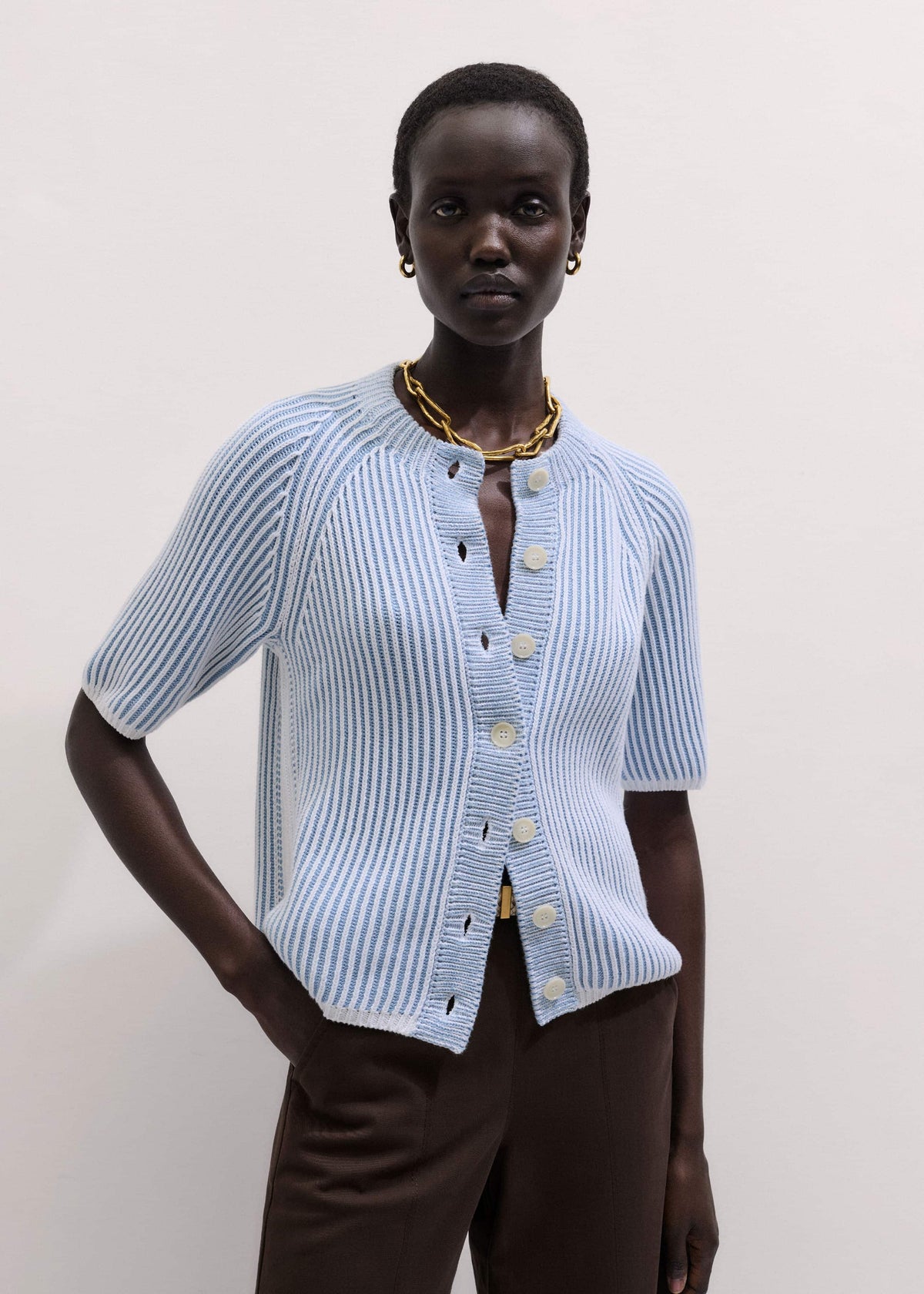 Blue Soft Touch Cardigan | ME+EM Clothing