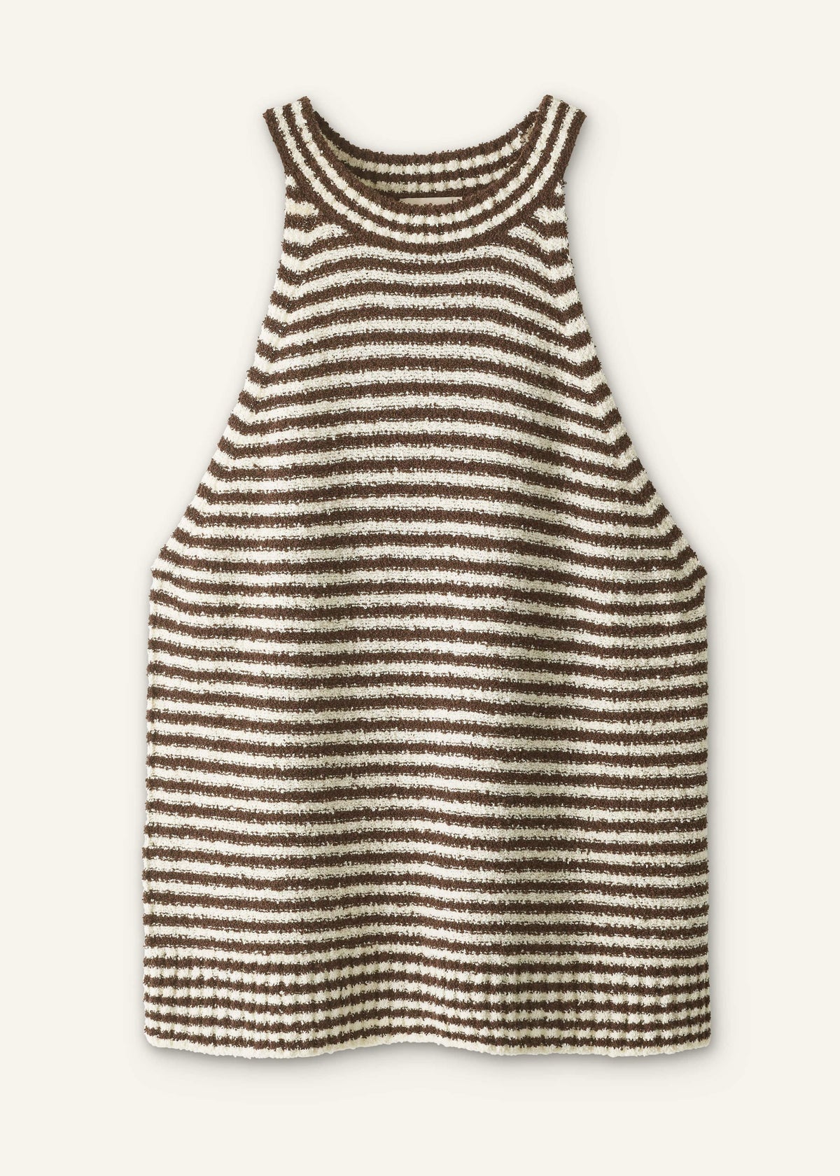 Brown Stripe Halterneck Tank | ME+EM Clothing