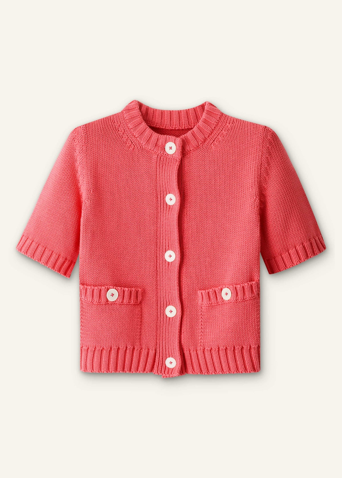 Pink Straight Knit Cardigan | ME+EM Clothing